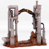3D Printed Fantastic Portals and Effects Martian Pipes Portal 28mm - 32mm D&D Wargaming - Charming Terrain