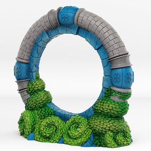 3D Printed Fantastic Portals and Effects Wonderland Portal 28mm - 32mm D&D Wargaming - Charming Terrain