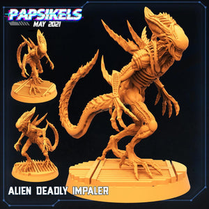 3D Printed Papsikels Cyberpunk Sci-Fi Alien Deadly Impaler - 28mm 32mm - Charming Terrain