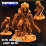 3D Printed Papsikels Cyberpunk Sci-Fi Feral Vixen Skull Hunter Set - 28mm 32mm - Charming Terrain