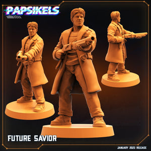 3D Printed Papsikels Cyberpunk Sci-Fi Future Savior 28mm 32mm - Charming Terrain