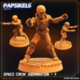 3D Printed Papsikels Sci-Fi Space Crew Abomination Set - 28mm 32mm - Charming Terrain