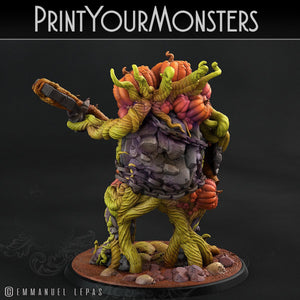 3D Printed Print Your Monsters Dangerous Conjoined Twins Pumpkin Attack Pack II 28mm - 32mm D&D Wargaming - Charming Terrain