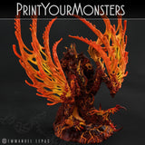 3D Printed Print Your Monsters Infernal Magma Dragon 28mm - 32mm D&D Wargaming - Charming Terrain