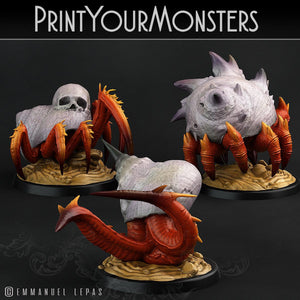 3D Printed Print Your Monsters Lurkers of the Deep Set 28mm - 32mm D&D Wargaming - Charming Terrain