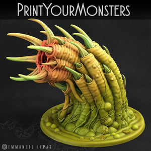 3D Printed Print Your Monsters Total Worms 2 Set 28mm - 32mm D&D Wargaming - Charming Terrain