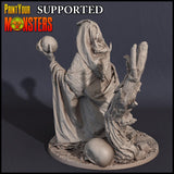 3D Printed Print Your Monsters Witches Pack Set 28mm - 32mm D&D Wargaming - Charming Terrain