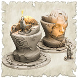 3D Printed SAWANT3D Platform Space Head Sculpture 28 32mm Ragnarok d&d - Charming Terrain