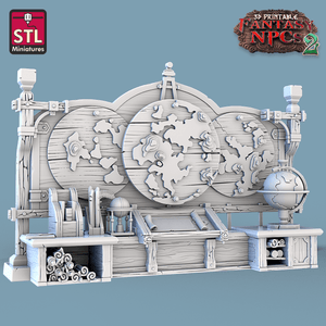 3D Printed STL Miniatures Cartographers Set Fantasy NPC 2 | 28 - 32mm War Gaming D&D - Charming Terrain