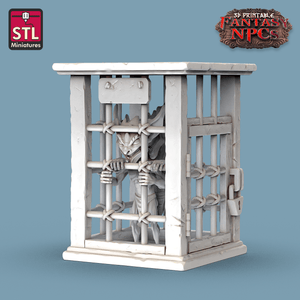 3D Printed STL Miniatures Exotic Pet Vendor Set Fantasy NPC 28mm - 32mm War Gaming D&D - Charming Terrain