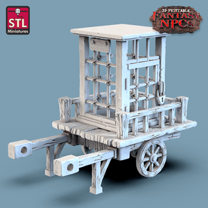 3D Printed STL Miniatures Exotic Pet Vendor Set Fantasy NPC 28mm - 32mm War Gaming D&D - Charming Terrain