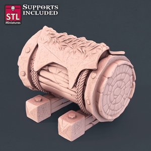 3D Printed STL Miniatures Leather Worker Set 28mm - 32mm War Gaming D&D - Charming Terrain