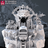 3D Printed STL Miniatures Mage DnD Tribute Set 28mm - 32mm War Gaming D&D - Charming Terrain