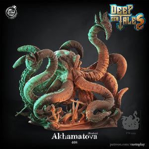 3D Printed Cast n Play Akhamatova (Kraken) Deep Sea Tales 28mm 32mm D&D