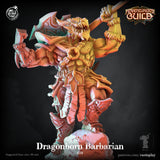 3D Printed Cast n Play Dragonborn Barbarian 28mm 32mm D&D