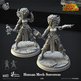 3D Printed Cast n Play Human Mech Sorceress Insane Inventions 28mm 32mm D&D