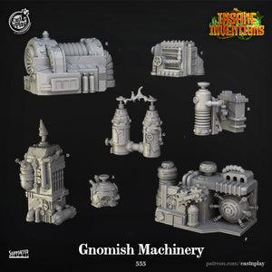 3D Printed Cast n Play Gnomish Machinery Insane Inventions 28mm 32mm D&D