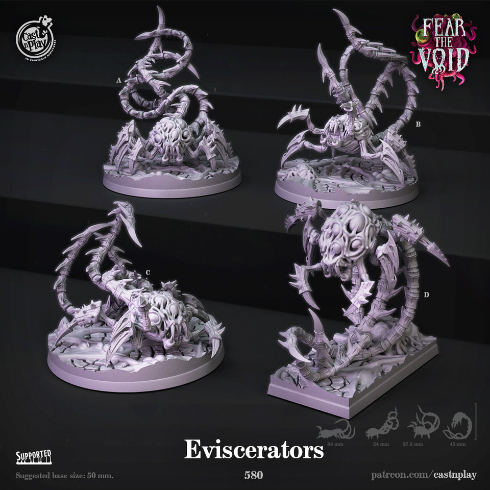 3D Printed Cast n Play Eviscerators Fear the Void 28mm 32mm D&D