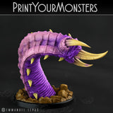 3D Printed Print Your Monsters Worms Subterranean Terrors 28mm - 32mm D&D Wargaming