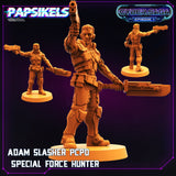 3D Printed Papsikels Cyberpunk Sci-Fi Adam Slasher Pcpd Special Force Hunter Cyber Saga - 28mm 32mm