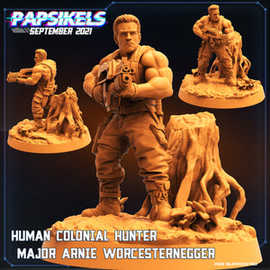 3D Printed Papsikels Human Colonial Anti Hunter Arnie Worcesternegger Beat Rifle - 28mm 32mm