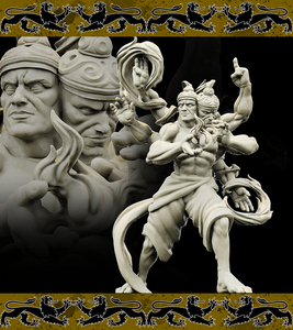 3D Printed Bestiary Vol. 4 Nafarrate - Agni Vedalken 32mm Ragnarok D&D - Charming Terrain