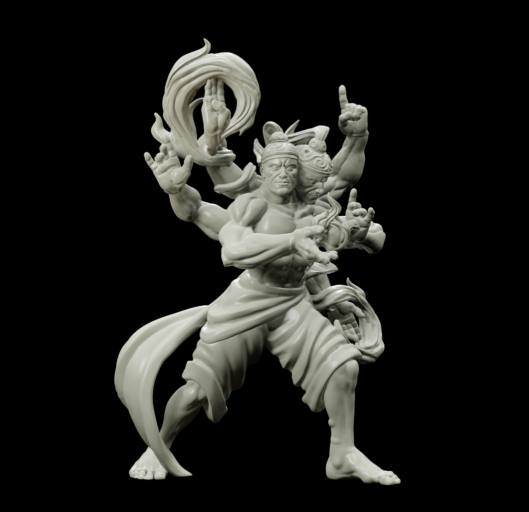 3D Printed Bestiary Vol. 4 Nafarrate - Agni Vedalken 32mm Ragnarok D&D - Charming Terrain
