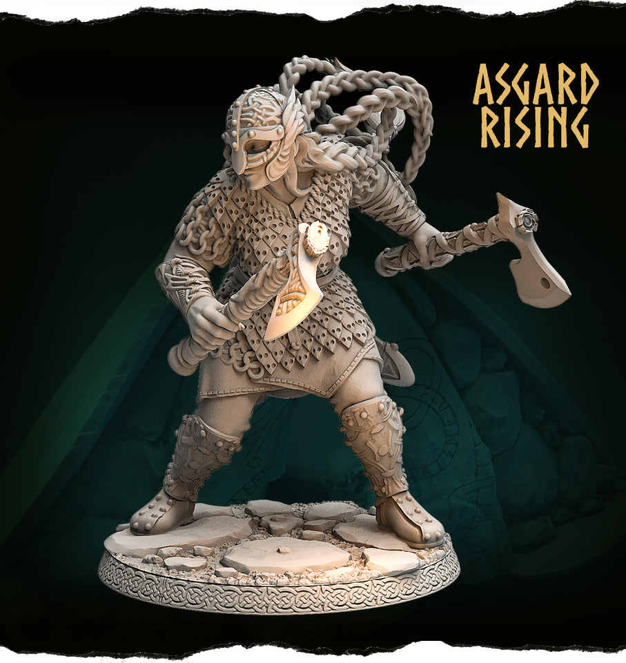 3D Printed Asgard Rising Aidda the Brave Alternative Chieftains 28 32 54 mm