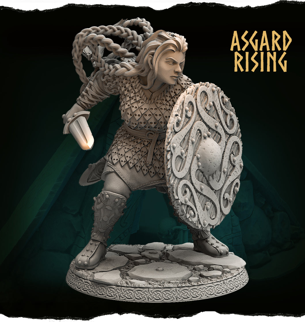 3D Printed Asgard Rising Aidda the Brave Chieftains 28 32 54 mm