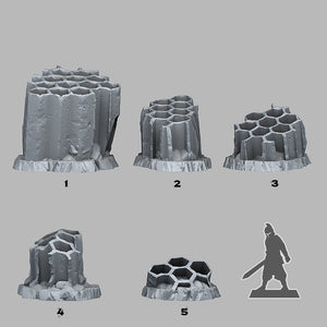3D Printed Fantastic Plants and Rocks Ancient Giant Wasps Hive 28mm - 32mm D&D Wargaming