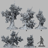 3D Printed Fantastic Plants and Rocks Angervine Trees 28mm - 32mm D&D Wargaming