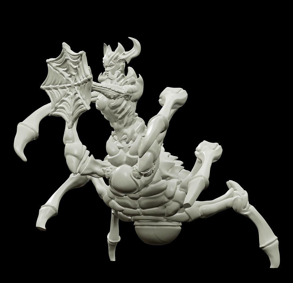3D Printed Bestiary Vol. 4 Nafarrate - Arachne Spider 32mm Ragnarok D&D - Charming Terrain