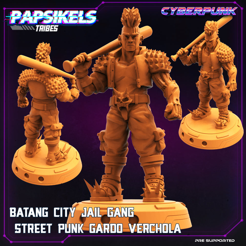 3D Printed Papsikels Cyberpunk Sci-Fi Batang City Jail Gang Street Punk Gardo Verchola - 28mm 32mm