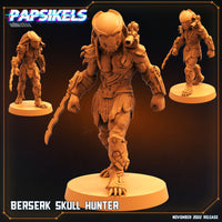 3D Printed Papsikels Cyberpunk Sci-Fi Berserk Skull Hunter - 28mm 32mm