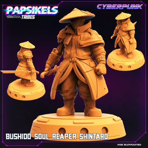 3D Printed Papsikels Cyberpunk Sci-Fi Bushido Soul Reaper Shintaro - 28mm 32mm