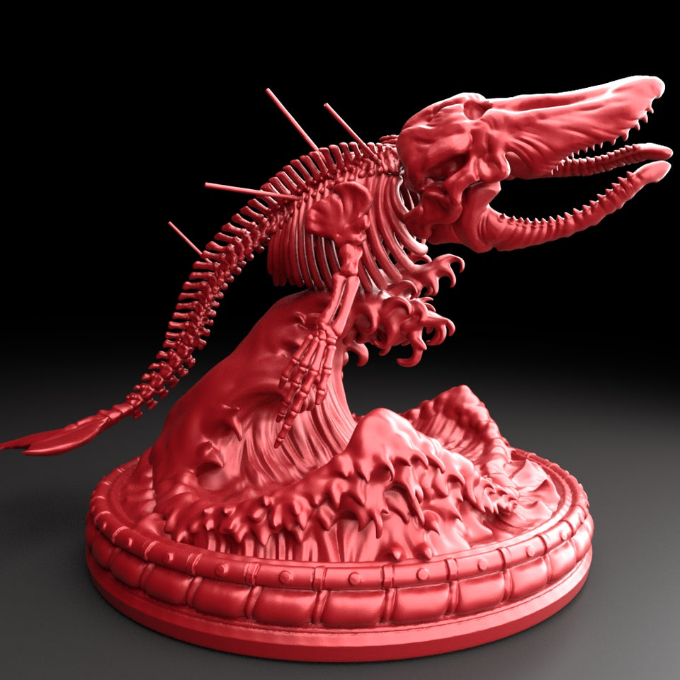 3D Printed Bestiary Vol. 5 Nafarrate - Bake Kujira 32mm Ragnarok D&D
