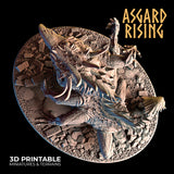 3D Printed Asgard Rising Basilisk #2 King of Serpents - 32mm D&D - Charming Terrain