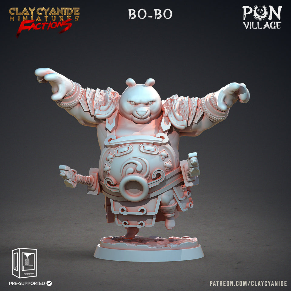 3D Printed Clay Cyanide Pon Village Pandas Tribes Factions Ragnarok D&D