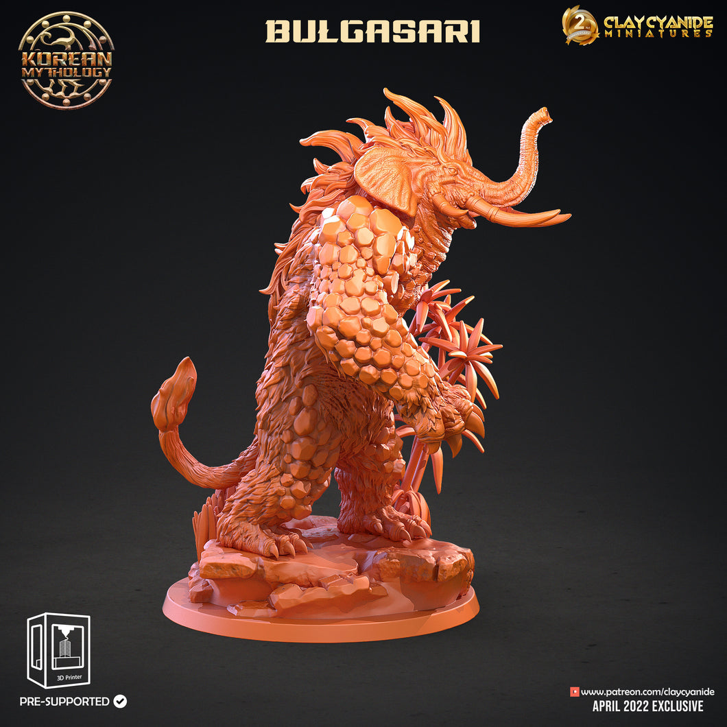 3D Printed Clay Cyanide Bulgasari Elephantman Korean Mythology Ragnarok D&D
