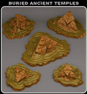 3D Printed Fantastic Plants and Rocks Berried Ancient Temples 28mm - 32mm D&D Wargaming