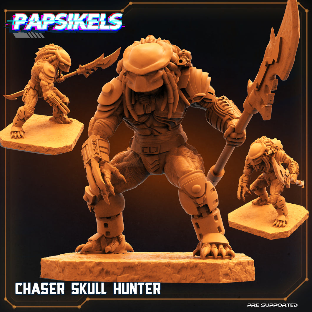 3D Printed Papsikels Cyberpunk Chaser Skull Hunter - 28mm 32mm
