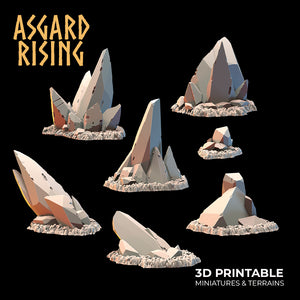 3D Printed Asgard Rising Dwarven Mines Underground Railroad 28mm - 32mm