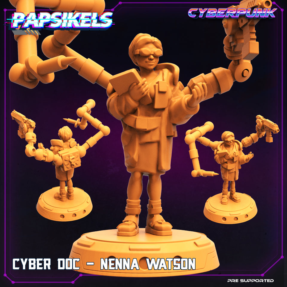 3D Printed Papsikels Cyberpunk Sci-Fi Cyber Doc Nenna Watson - 28mm 32mm