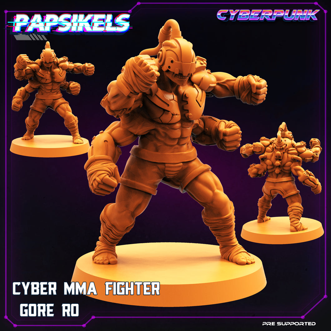 3D Printed Papsikels Cyberpunk Sci-Fi Cyber Mma fighter Gore Ro - 28mm 32mm