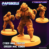 3D Printed Papsikels Cyberpunk Sci-Fi Mma Boxer Fighter Set - 28mm 32mm
