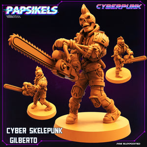 3D Printed Papsikels Cyberpunk Sci-Fi Cyber Skelepunk Set- 28mm 32mm