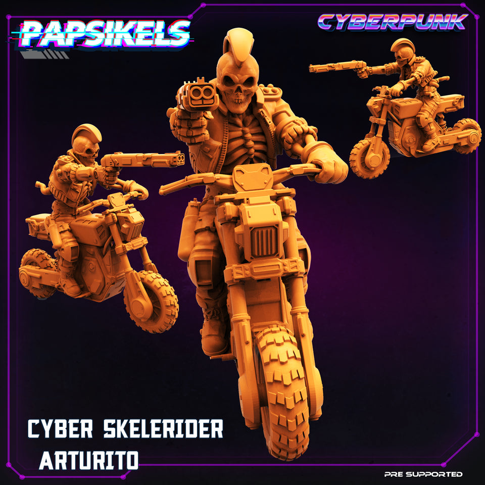 3D Printed Papsikels Cyberpunk Sci-Fi Cyber Skelerider Arturito - 28mm 32mm