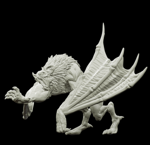 3D Printed Bestiary Vol. 4 Nafarrate - Camazotz Demon Fiend 32mm Ragnarok D&D - Charming Terrain