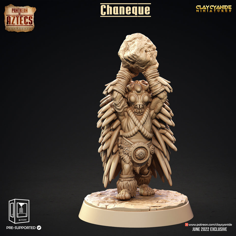 3D Printed Clay Cyanide Chaneque Set Pantheon of Aztecs Ragnarok D&D