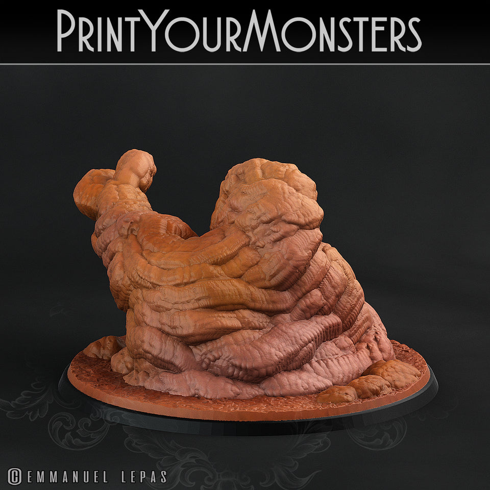 3D Printed Print Your Monsters Clay Golems - Total Golems 28mm - 32mm D&D Wargaming